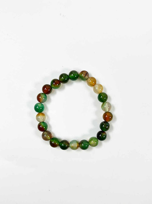 Peacock Agate Bracelet 8mm