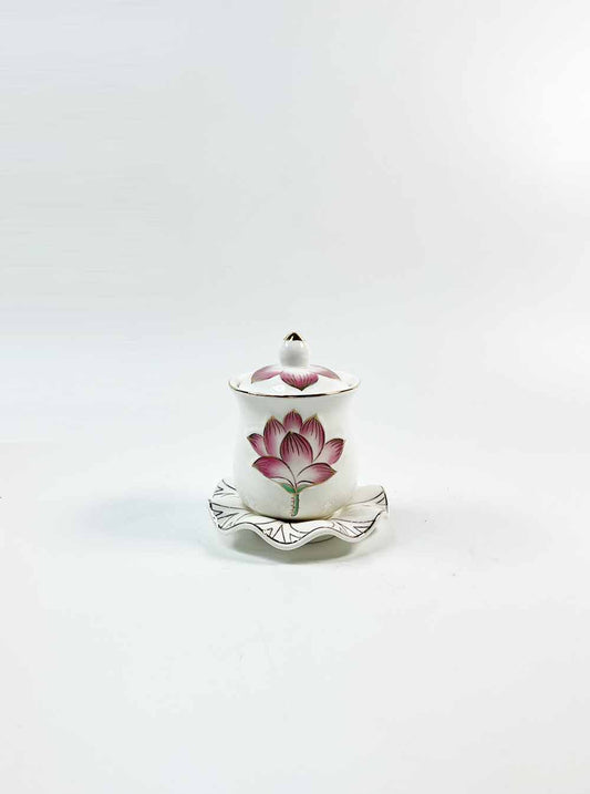 Pink Lotus Offering Cup