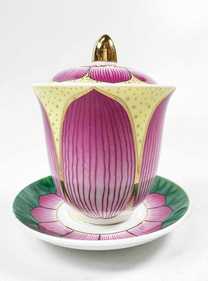Pink Lotus Petals Offering Cup