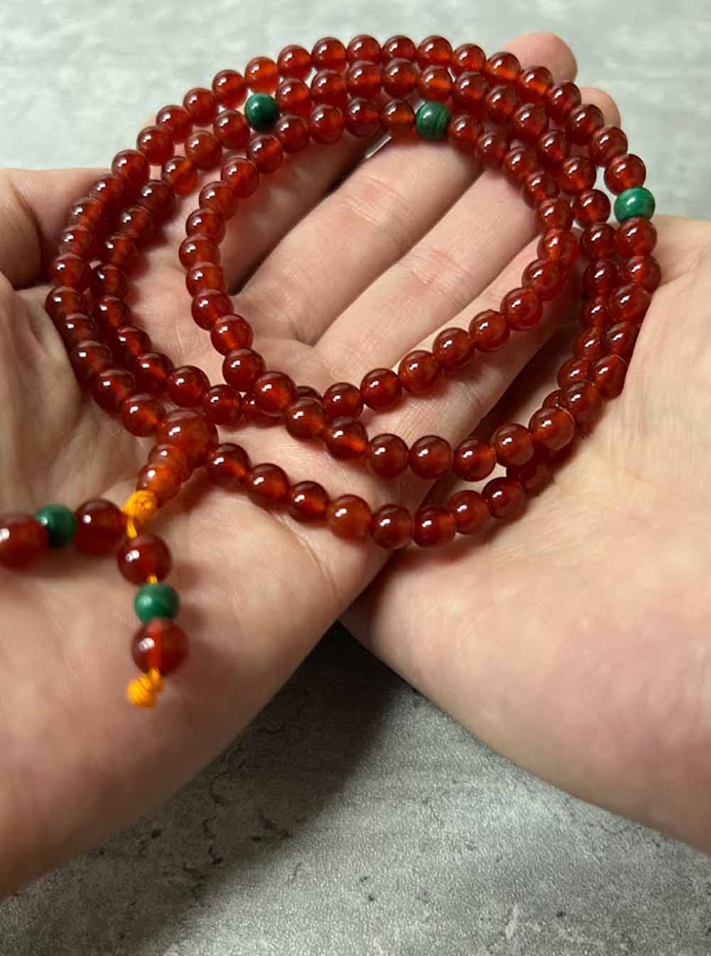 Red Agate Mala 108 Beads (6mm)