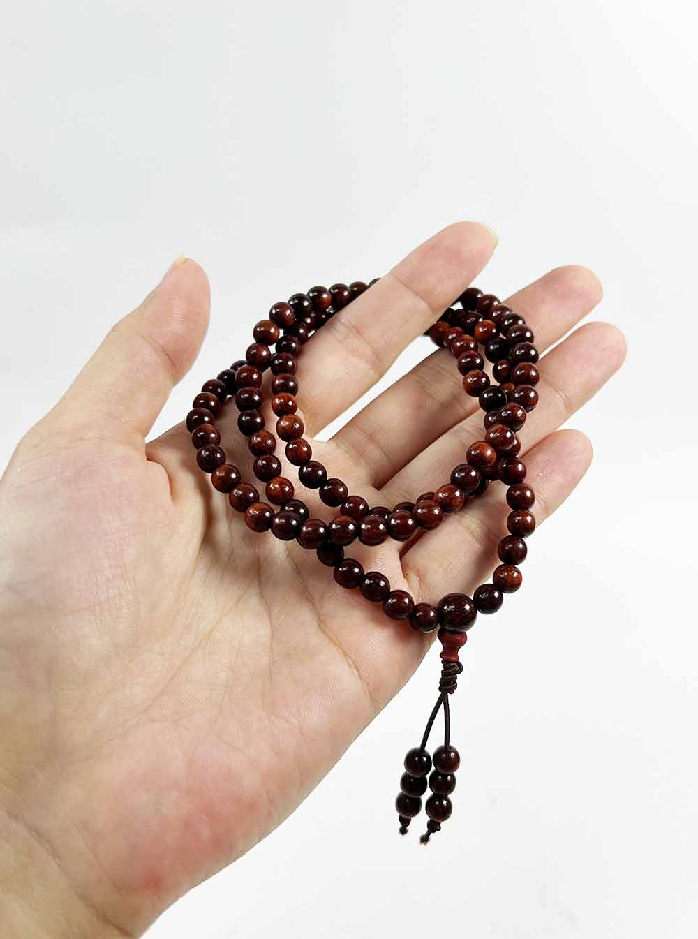 Red Sandalwood Mala 108 Beads (6mm)