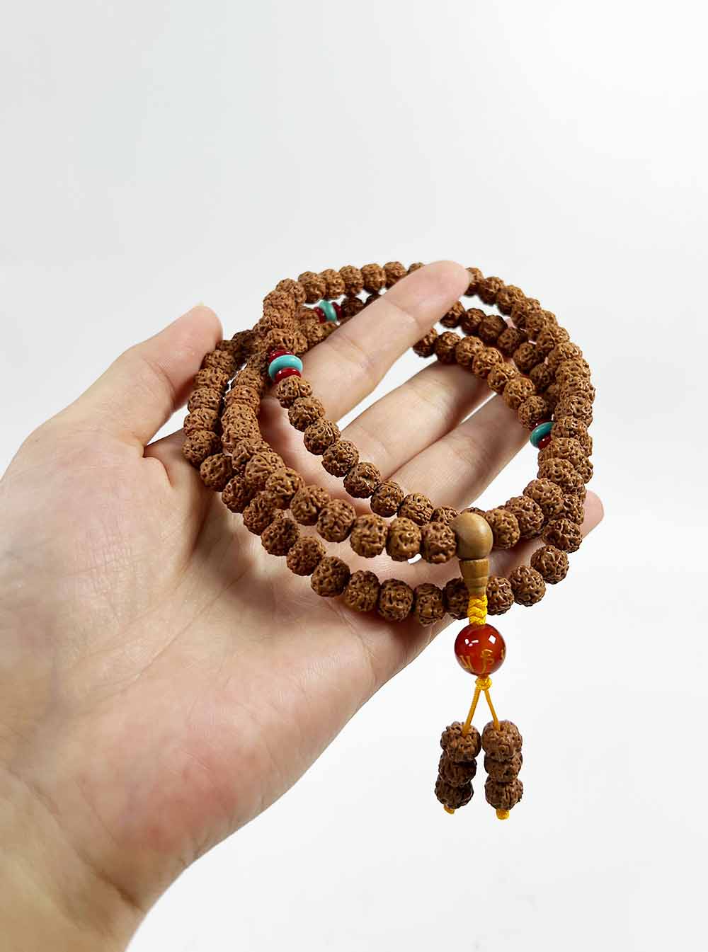 Five Mukhi Rudraksha Mala 108 Beads (6mm)