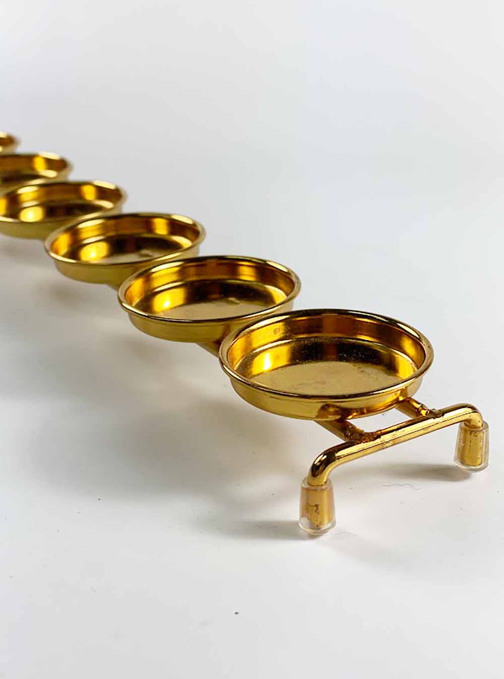 Seven Candles Holder Stand in Gold