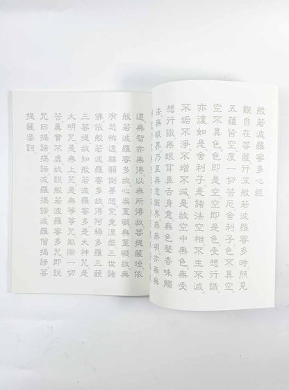 The Heart Sutra Manuscript (Copy direct on top of print)