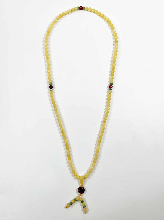 Yellow Jade Mala 108 Beads (6mm)
