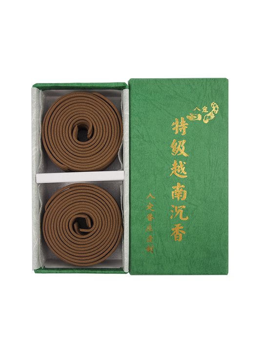Ba Ding Premium Vietnam Pure Agarwood Incense Coils (4hrs)