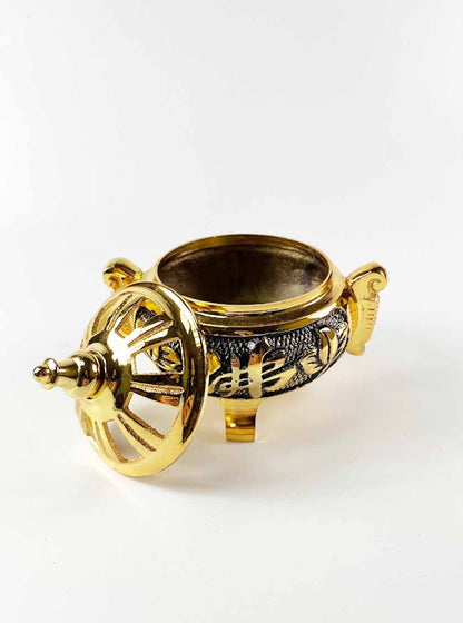 
					Gold-plated Buddha Incense Burner (11.5cm)				