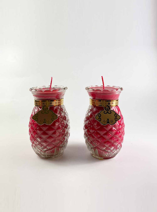 Prosperity Butter Candle Lamp in Red (3 Days)