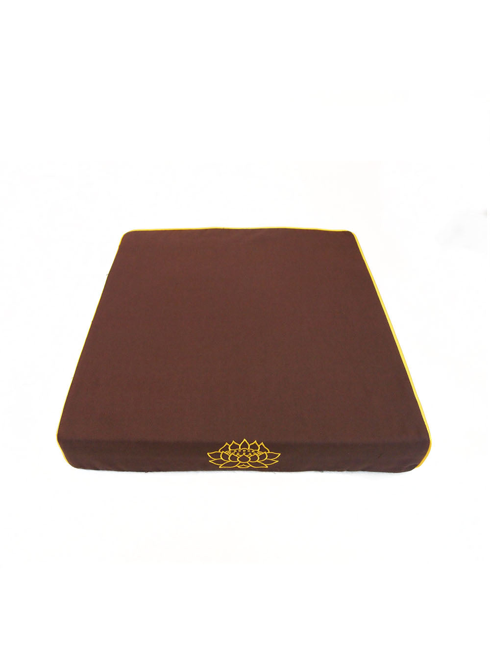 
					Sloping Meditation Polyester Cover Cushion with Lotus Embroidery				