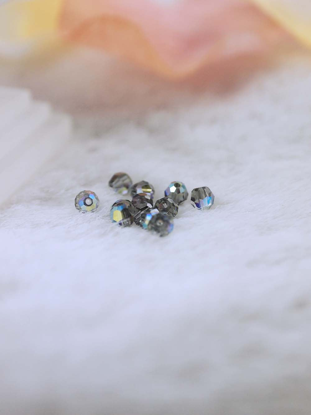 Swarovski Beads 5000 - 3mm - 12pc - Black-Diamond-AB