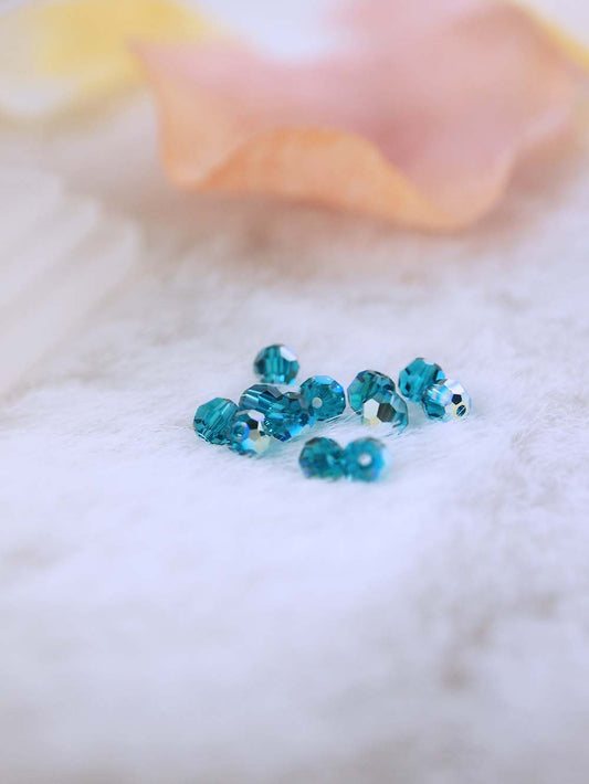 Swarovski Beads 5000 - 4MM - 12pc - Blue-Zircon-AB