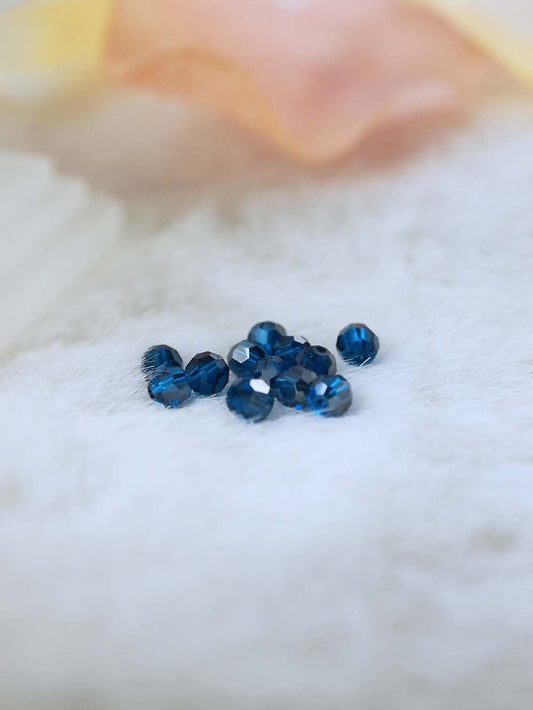 Swarovski Beads 5000 - 4MM - 12pc - Capri-Blue-Satin