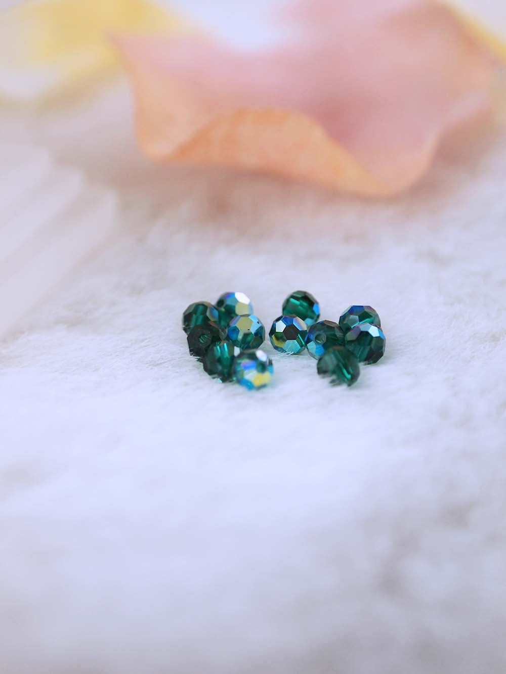 Swarovski Beads 5000 - 4MM - 12pc - Emerald-AB