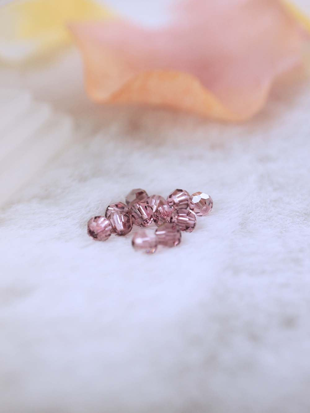 Swarovski Beads 5000 - 4MM - 12pc - Light-Rose-Satin