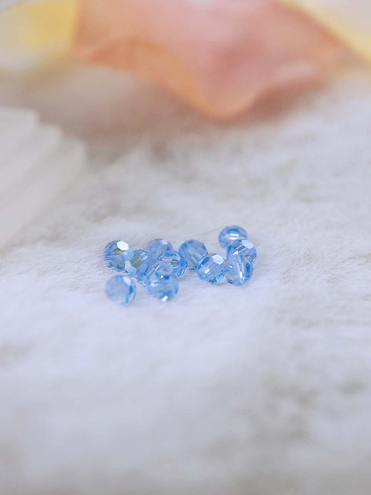 Swarovski Beads 5000 - 4MM - 12pc - Light-Sapphire-AB