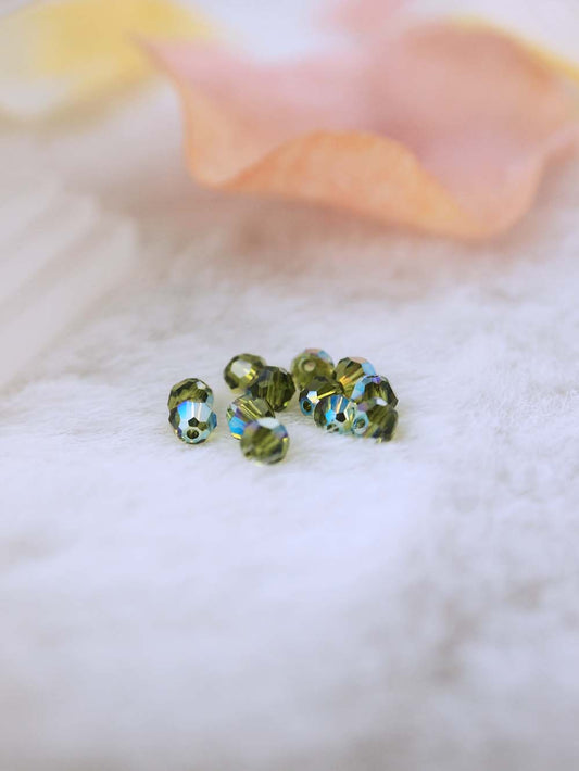 Swarovski Beads 5000 - 4MM - 12pc - Olivine-AB