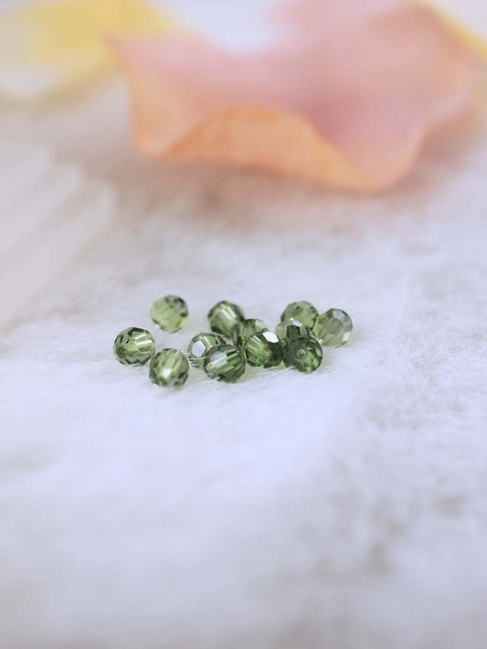 Swarovski Beads 5000 - 4MM - 12pc - Peridot-Satin