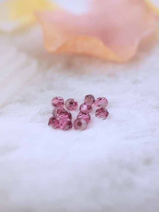 Swarovski Beads 5000 - 4MM - 12pc - Rose-Satin