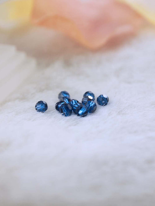 Swarovski Beads 5000 - 4MM - 12pc - Sapphire-Satin