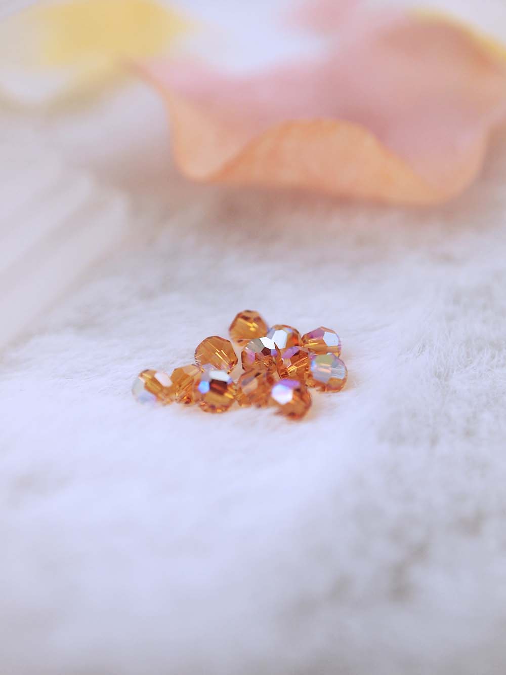 Swarovski Beads 5000 - 4MM - 12pc - Topaz-AB