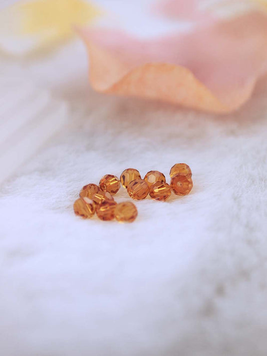 Swarovski Beads 5000 - 4MM - 12pc - Topaz