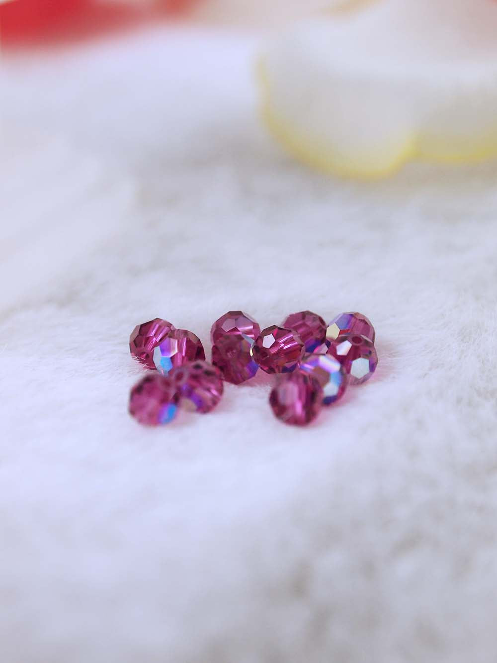 Swarovski Beads 5000 - 5mm - 12pc - Fuchsia-AB