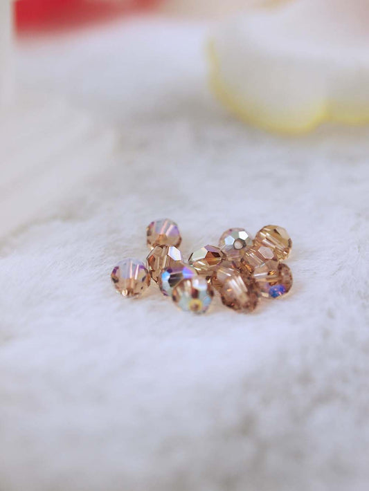 Swarovski Beads 5000 - 5mm - 12pc - Light-Colorado-Topaz-AB