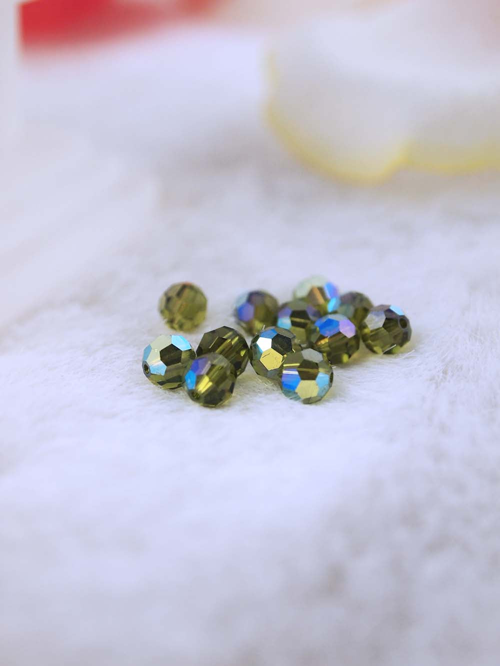 Swarovski Beads 5000 - 5mm - 12pc - Olivine-AB