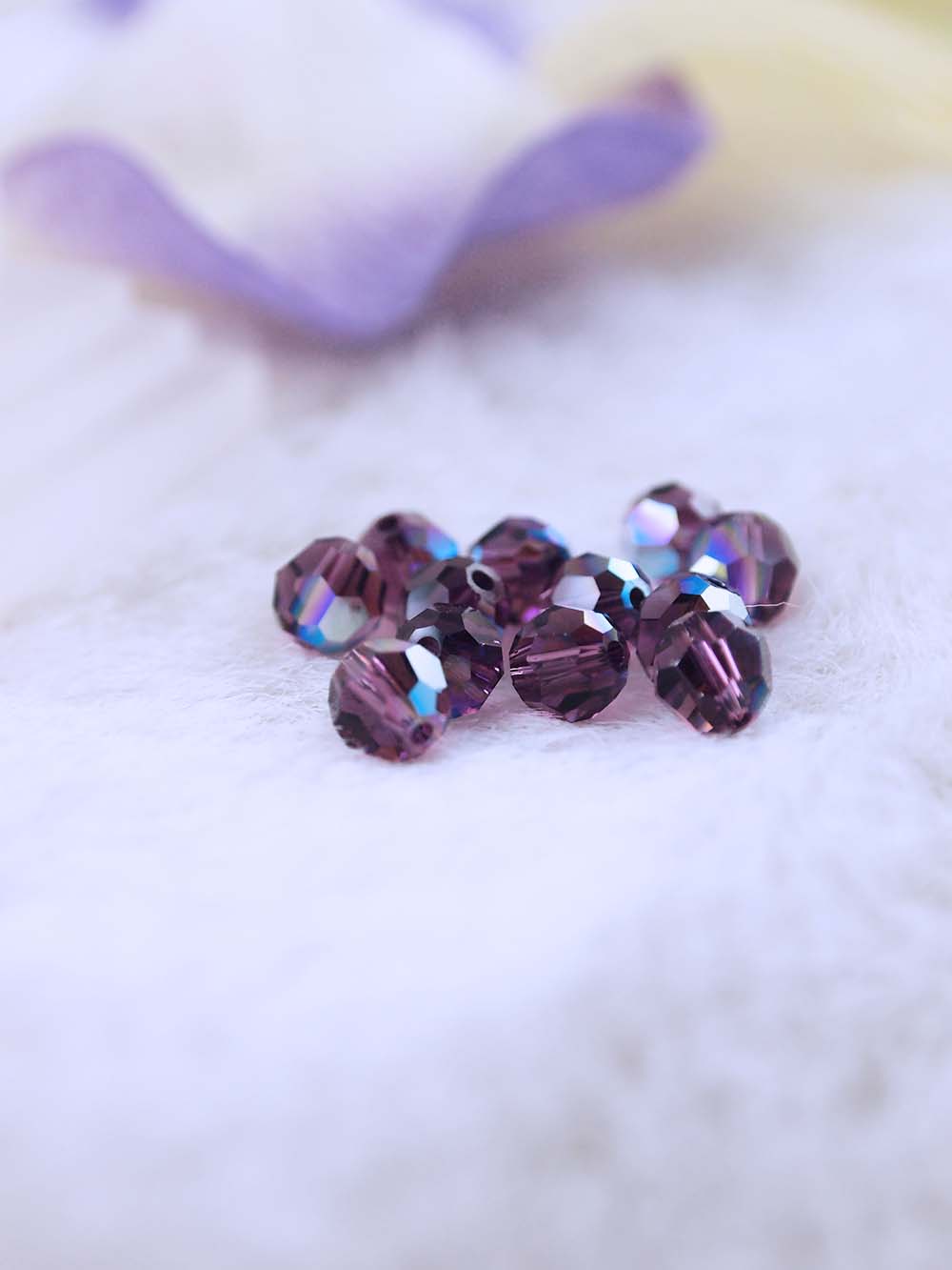 Swarovski Beads 5000 - 6mm - 12pc - Amethyst-AB