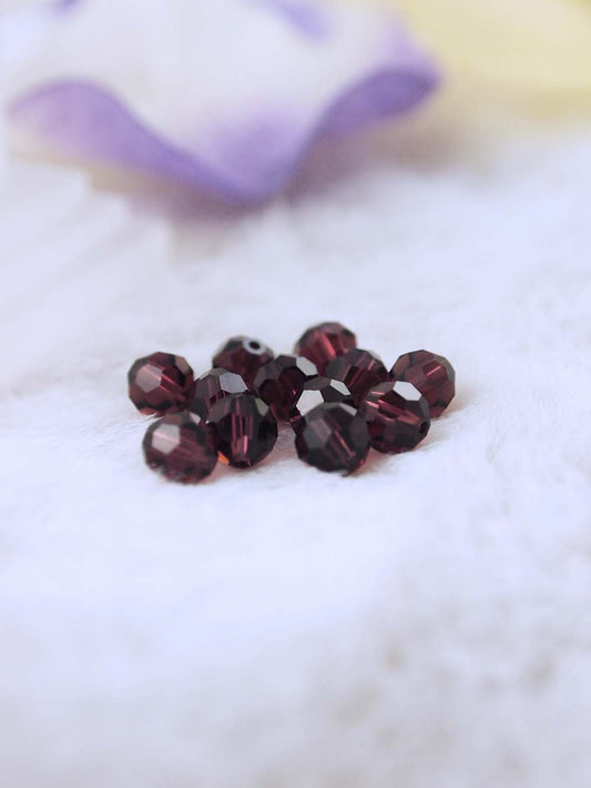 Swarovski Beads 5000 - 6mm - 12pc - Burgundy