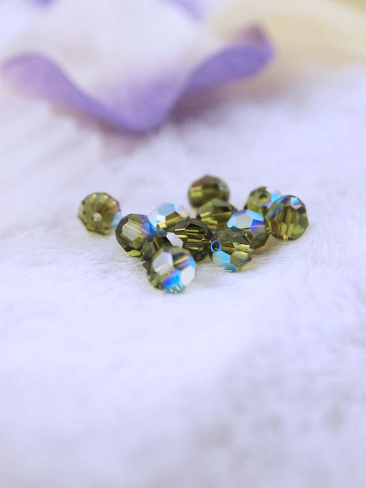 Swarovski Beads 5000 - 6mm - 12pc - Olivine-AB