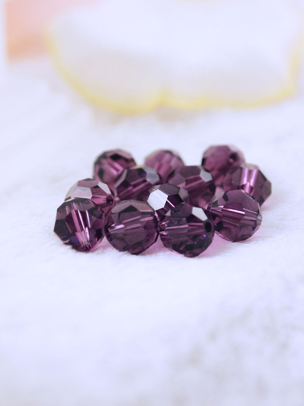 Swarovski Beads 5000 - 8mm - 12pc - Amethyst