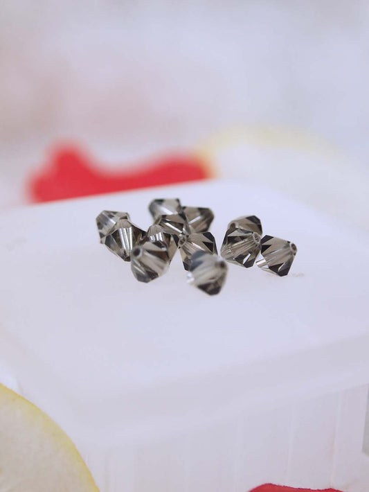 Swarovski Beads 5301 - 6mm - 12pc - Black Diamond Satin