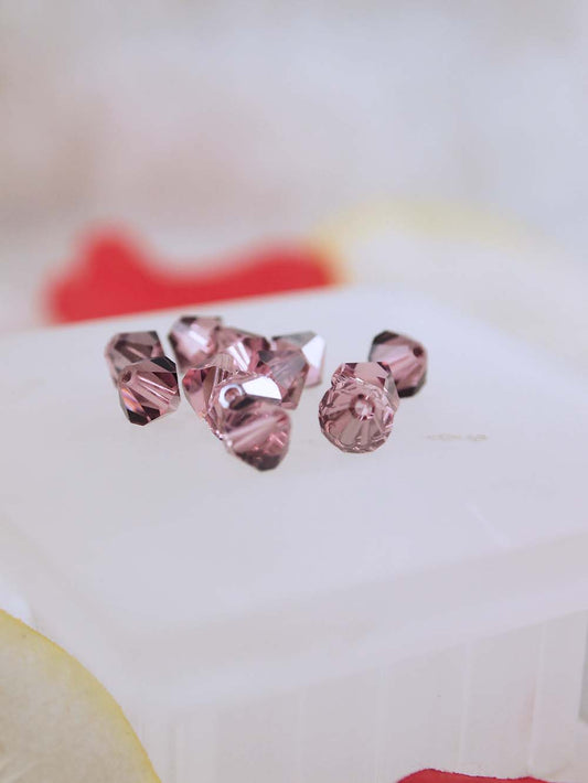 Swarovski Beads 5301 - 6mm - 12pc - Light Rose Satin