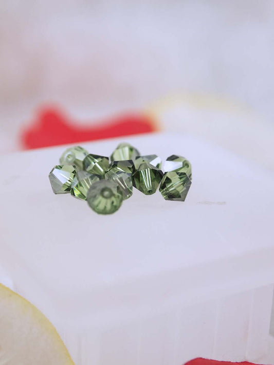 Swarovski Beads 5301 - 6mm - 12pc - Peridot Satin