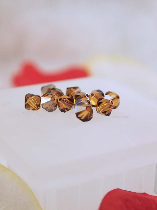 Swarovski Beads 5301 - 6mm - 12pc - Topaz Satin