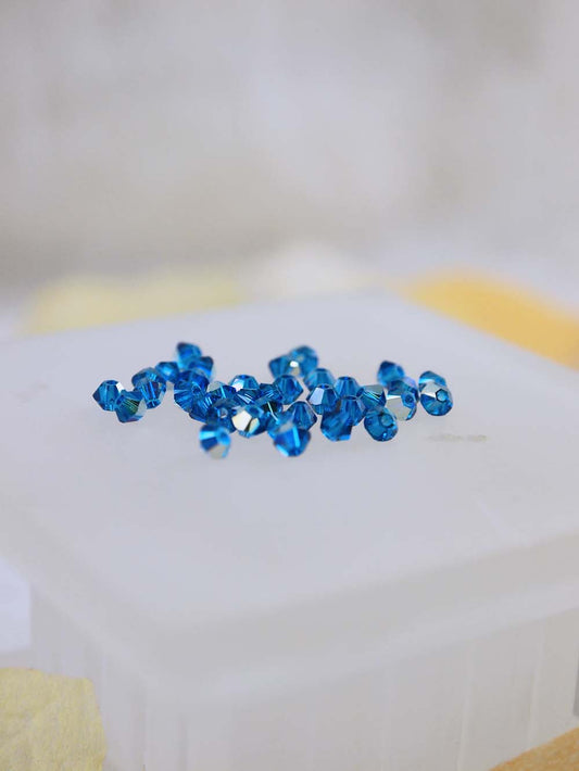 Swarovski Beads 5328 - 3mm - 36pc - Capri Blue AB