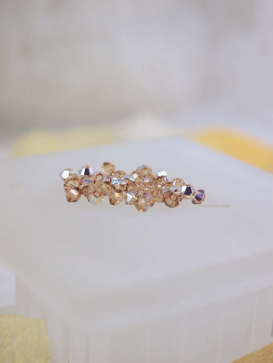 Swarovski Beads 5328 - 3mm - 36pc - Light Colorado Topaz AB