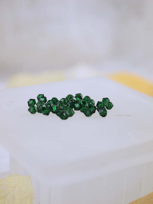 Swarovski Beads 5328 - 3mm - 36pc - Medium Emerald