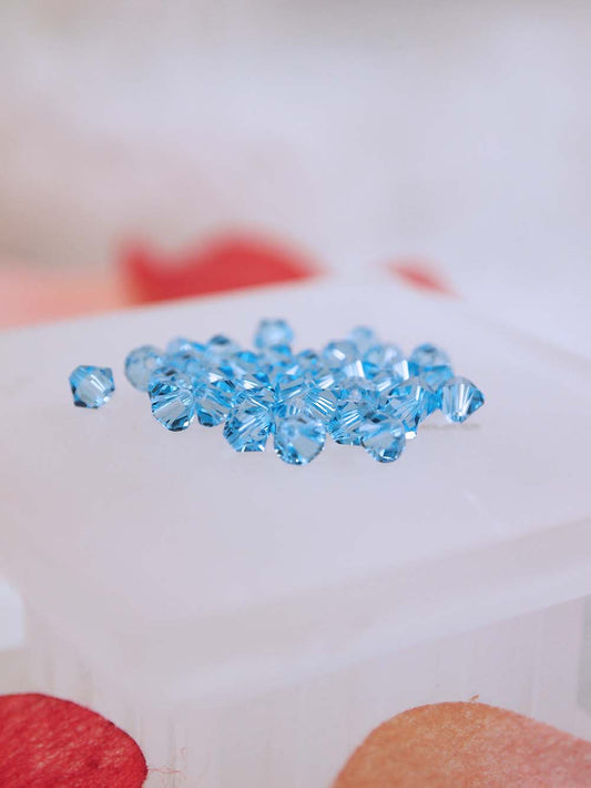 Swarovski Beads 5328 - 4mm - 36pc - Aquamarine