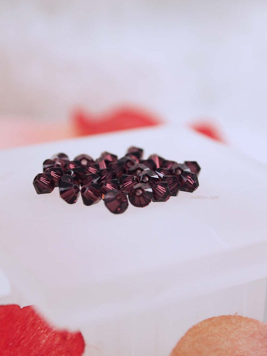 Swarovski Beads 5328 - 4mm - 36pc - Burgundy
