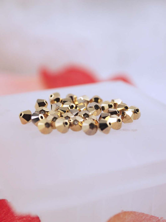 Swarovski Beads 5328 - 4mm - 36pc - Crystal Aurum 2X