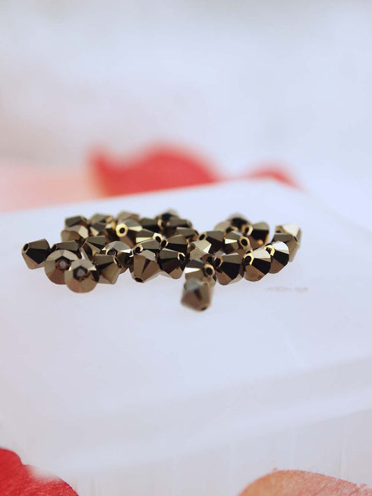 Swarovski Beads 5328 - 4mm - 36pc - Crystal Dorado 2X