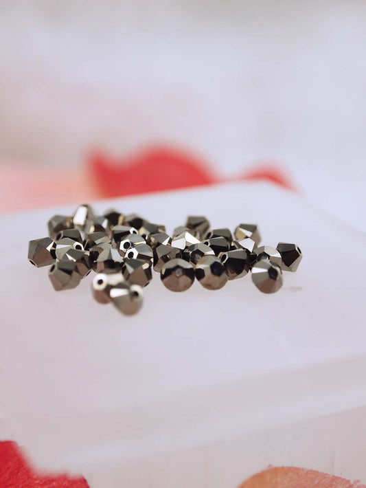 Swarovski Beads 5328 - 4mm - 36pc - Crystal Metallic Light Gold 2X