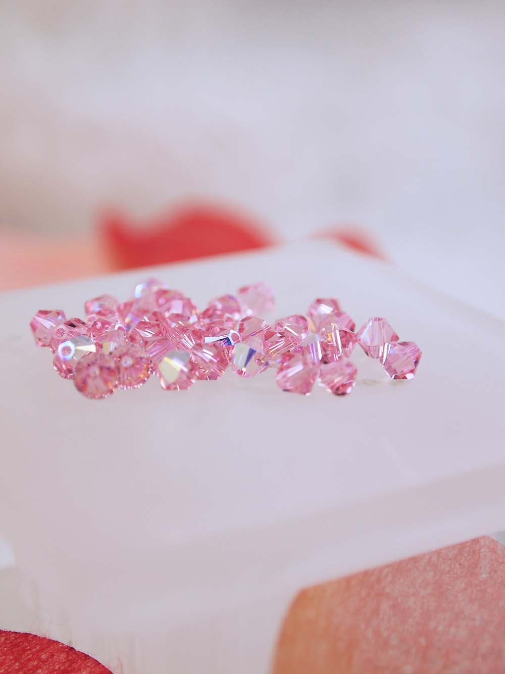 Swarovski Beads 5328 - 4mm - 36pc - Light Rose AB