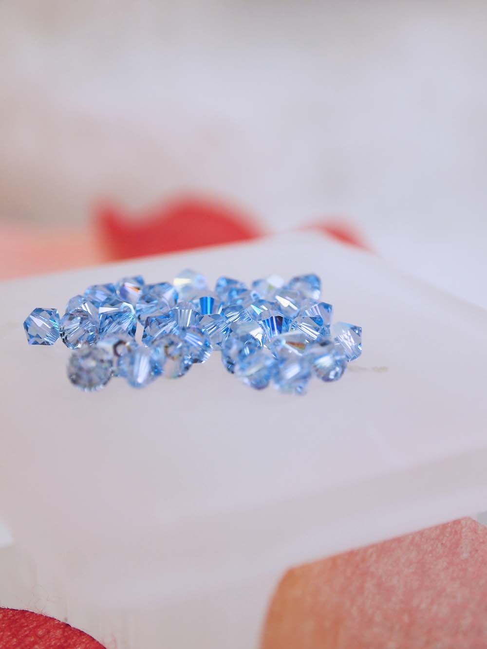 Swarovski Beads 5328 - 4mm - 36pc - Light Sapphire AB