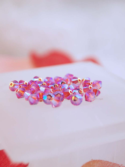 Swarovski Beads 5328 - 4mm - 36pc - Padparadscha AB 2X