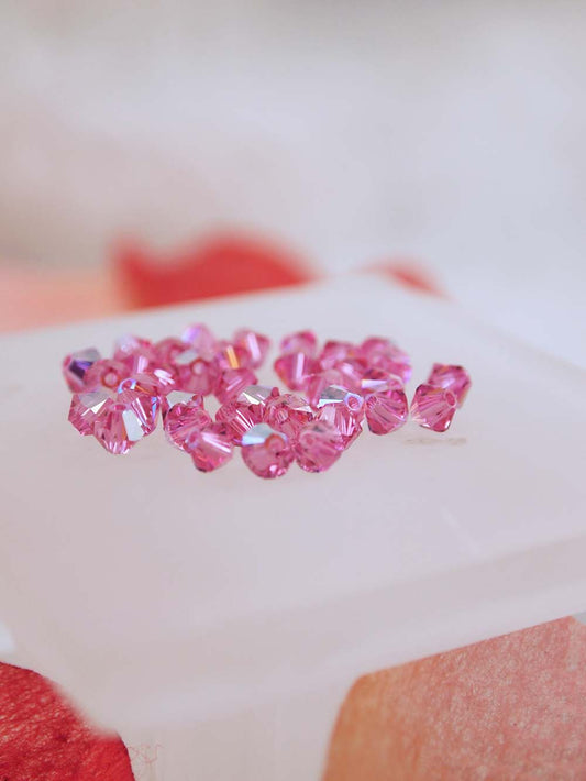 Swarovski Beads 5328 - 4mm - 36pc - Rose AB