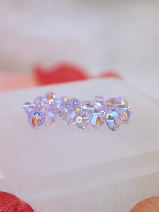 Swarovski Beads 5328 - 4mm - 36pc - Violet AB 2X