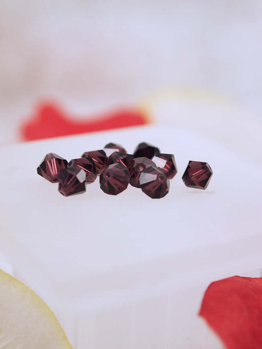 Swarovski Beads 5328 - 6mm - 12pc - Burgundy